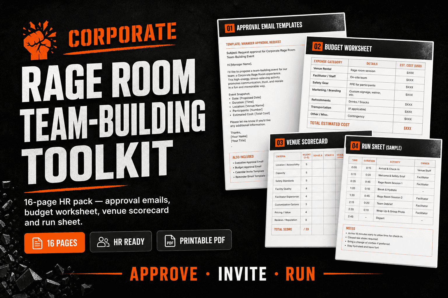 Corporate Rage Room Team-Building Toolkit